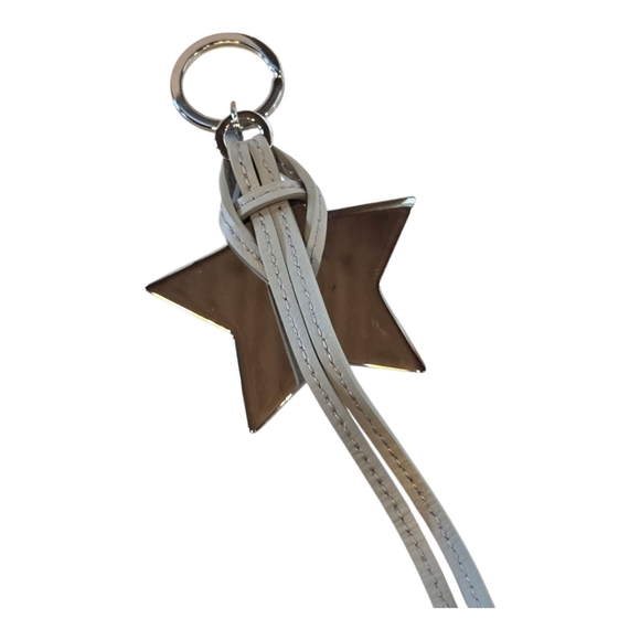 Christian Dior Silvertone Star Bag Charm Key Chain - Picture 3 of 5